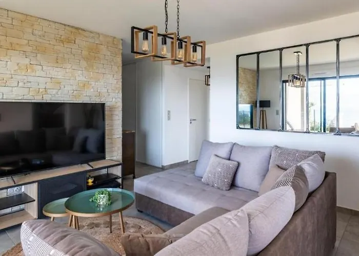 Les Rivages De Stagnola T3 Vue Et Montagne 200m Climatise דירה *