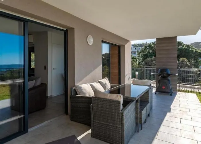 Les Rivages De Stagnola T3 Vue Et Montagne 200m Climatisé Appartamento